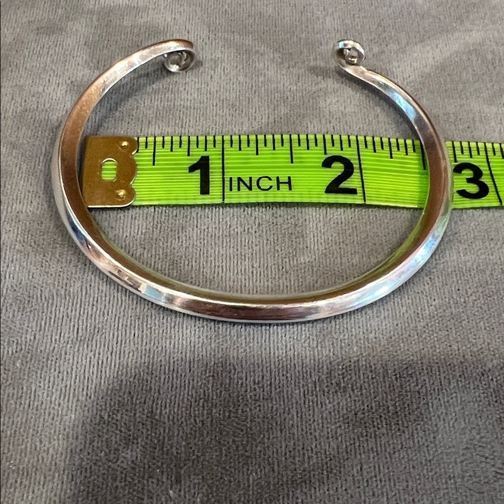 Vintage Cristy Cali Coiled Cuff, solid 21 grams, sterling silver 925 bracelet - Picture 12 of 13